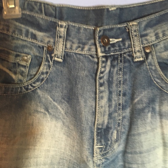 Flypaper Bootcut Jeans Mens Size 32x32 Lightly Distressed & Whiskered - Picture 5 of 16